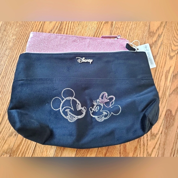 Disney Rinestone Mickey & Minnie Makeup Bag - Picture 1 of 3